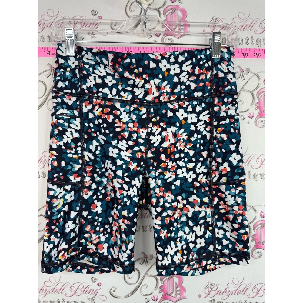 GAP blackout shorts long style Women's Navy Floral Print Bike Shorts